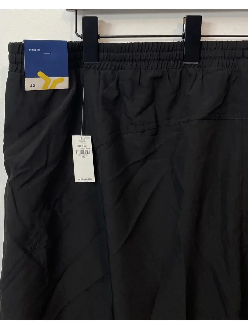 Old Navy Womens 4x Black Go-Dry Mid-Rise Elastic Waist Athletic Shorts! A3124 - Picture 6 of 6